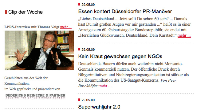 Clip der Woche PR-Report.de